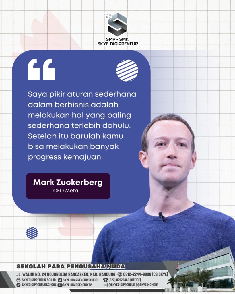 Tips Bisnis Sukses ala Mark Zuckerberg yang Simpel Tapi Powerful