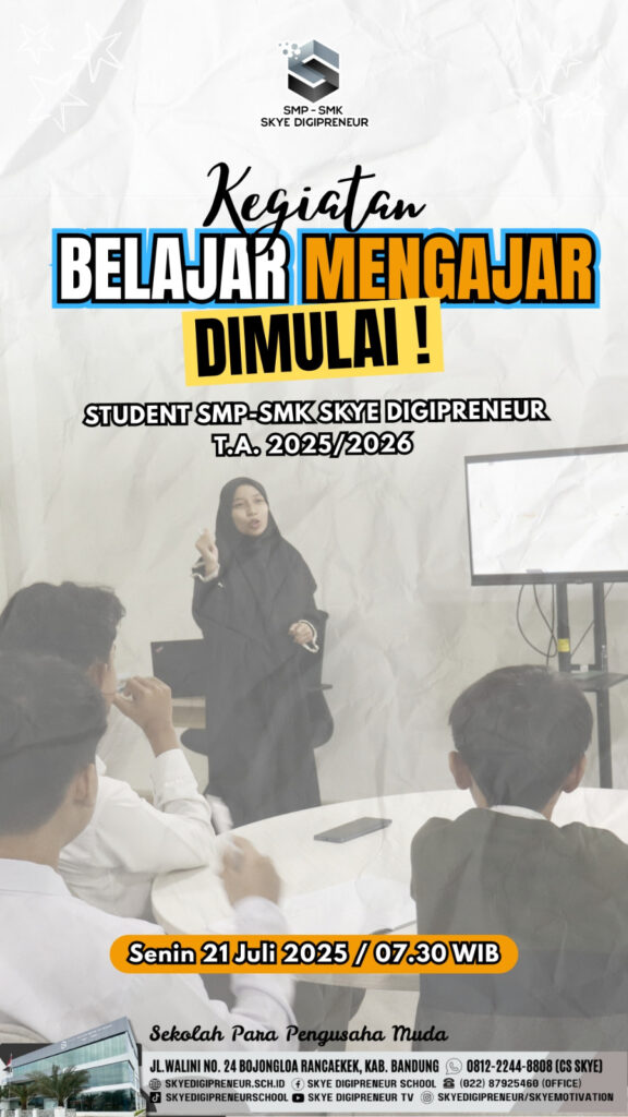 Tahun Ajaran Baru Dimulai! Saatnya Para Student SMP-SMK Skye Digipreneur Kembali Belajar