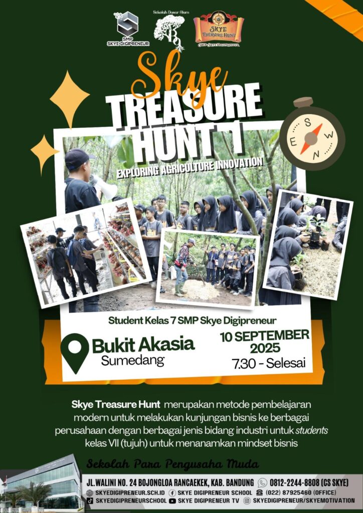 Seru! Skye Treasure Hunt Part-1: Eksplorasi Peluang Bisnis Agrikultur Bersama Kelas 7 SMP Skye Digipreneur