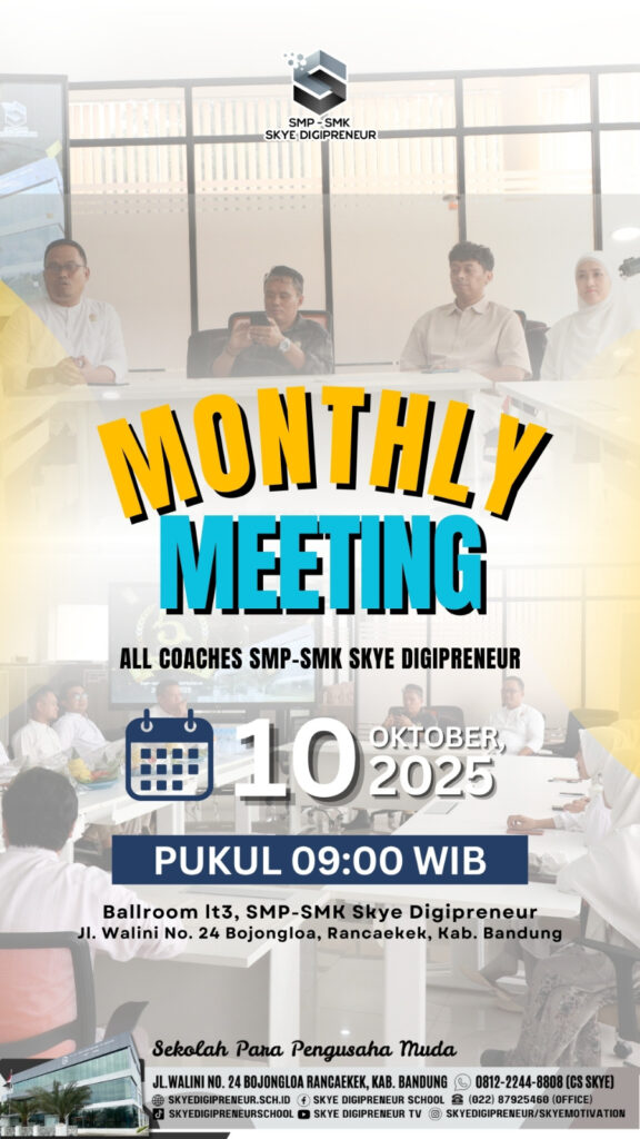 From Vision to Action: Monthly Meeting Skye Digipreneur Jadi Momentum Penguatan Komitmen Bersama Para Coach