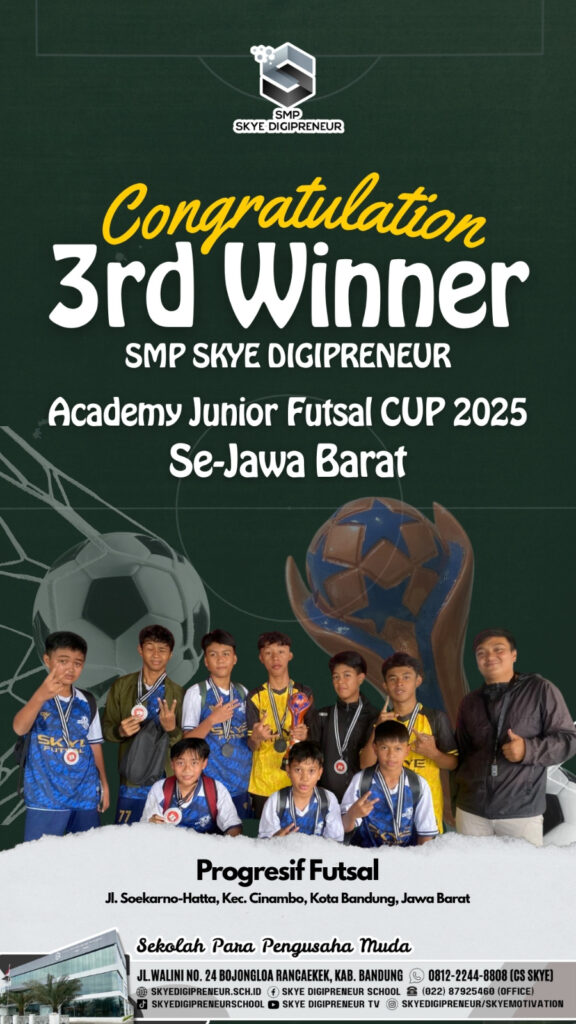 Prestasi Membanggakan! Skye Futsal Team Raih Juara 3 Academy Junior Cup 2025 di Bandung! 🎉⚽