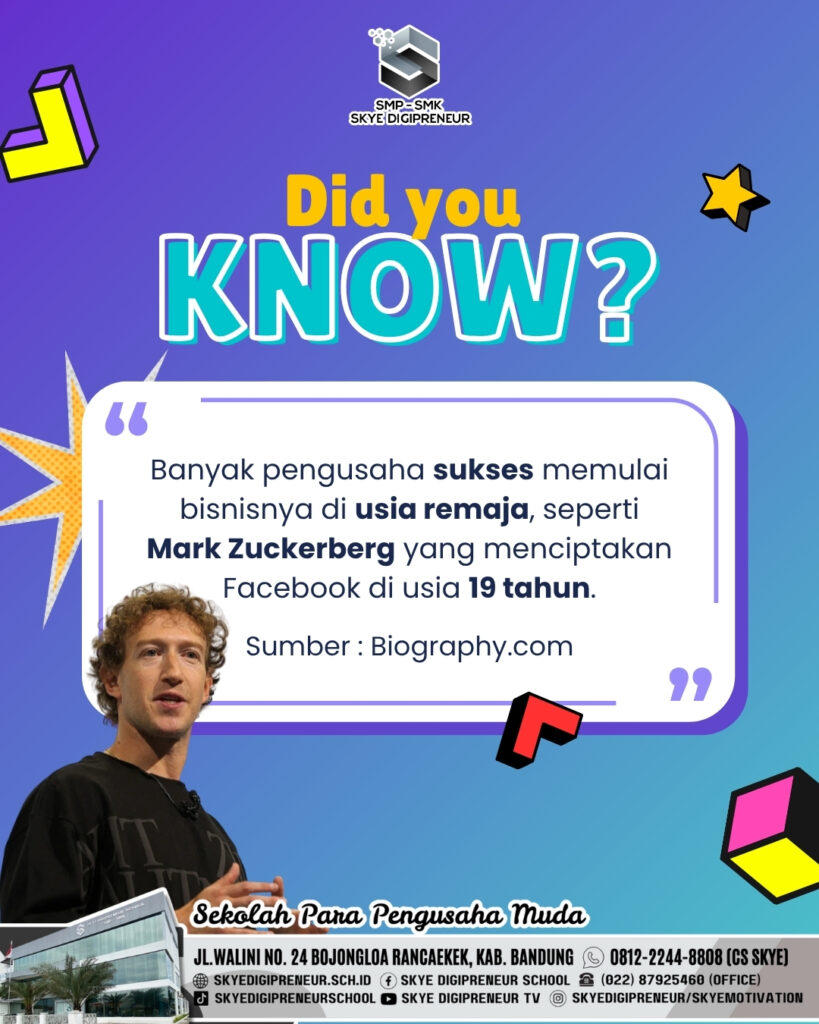 Dari Ide di Usia 19 Tahun, Jadi Raksasa Teknologi Dunia: Cerita Inspiratif Mark Zuckerberg 💪🚀