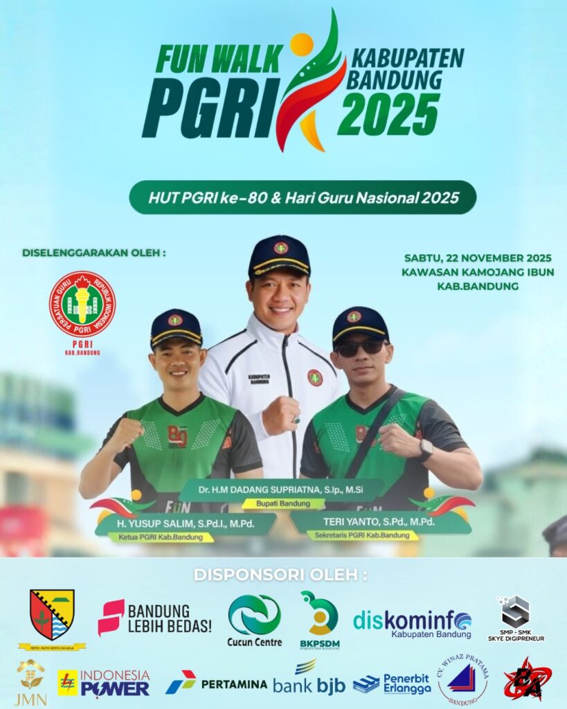 PGRI Kabupaten Bandung Gelar Fun Walk 2025 di Kamojang – Siap Meriahkan HUT PGRI ke-80!