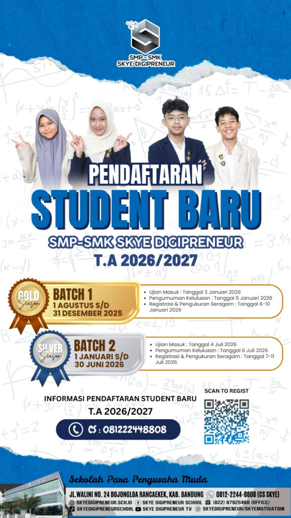 Ayo Bergabung dengan Skye Digipreneur School! Pendaftaran Tahun Ajaran 2026/2027 Sudah Dibuka!