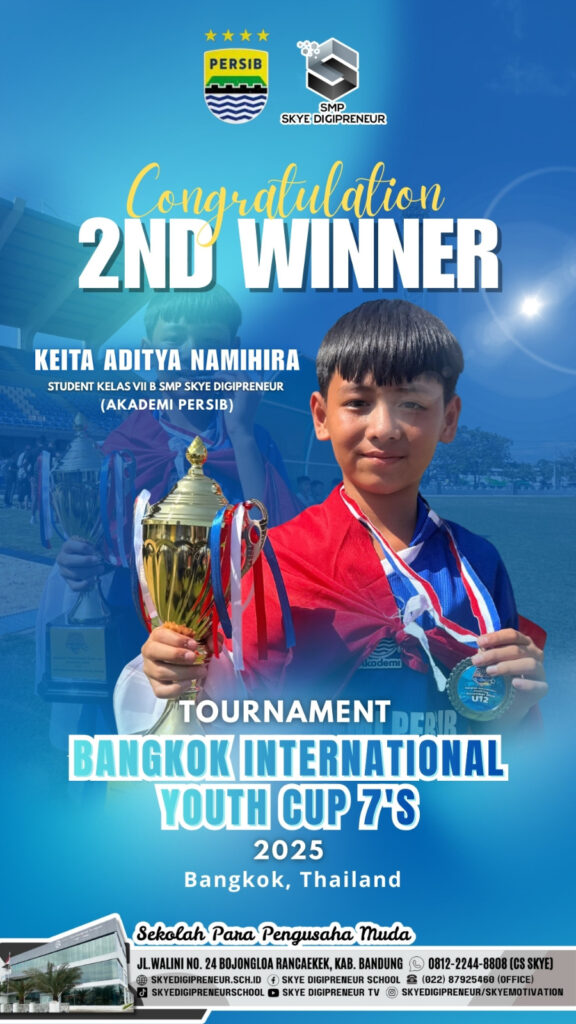 Prestasi Membanggakan! Student SMP Skye Digipreneur Sukses Raih 2nd Winner di Bangkok International Tournament