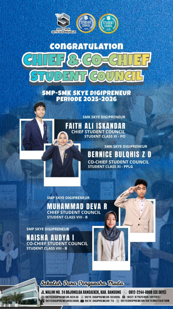 Resmi Terpilih! Inilah Chief & Co. Chief Student Council Skye Digipreneur 2025–2026