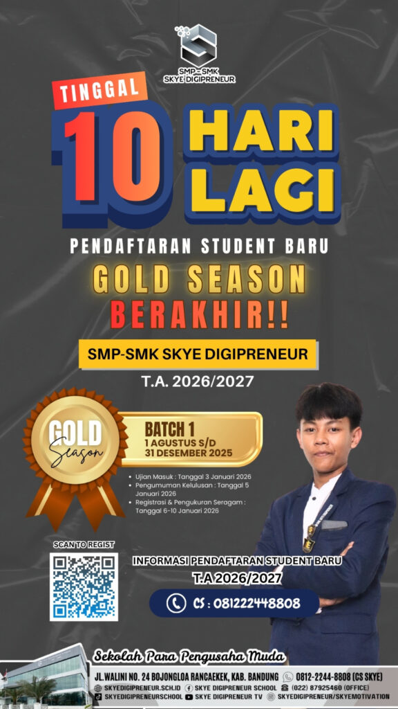 Jangan Sampai Ketinggalan! Gold Season Skye Digipreneur Segera Berakhir