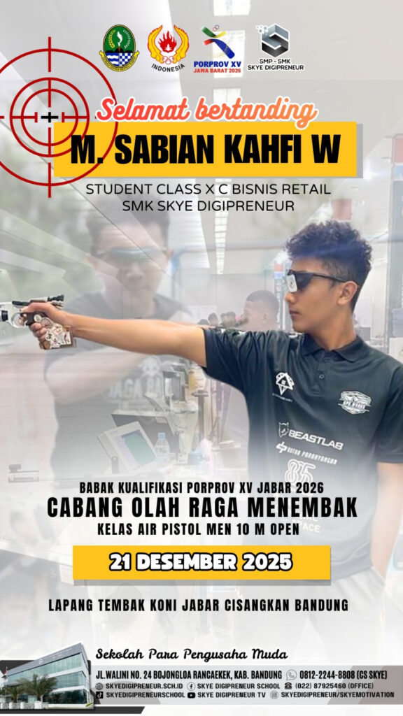 Student Skye Digipreneur Unjuk Prestasi di Ajang Menembak PORPROV Jabar 2026