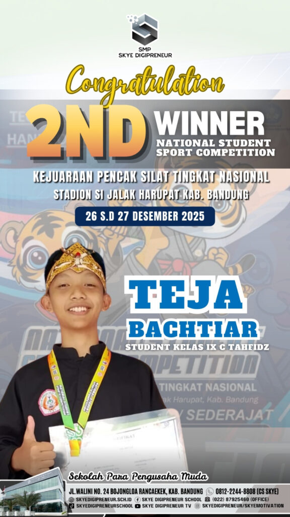 Prestasi Membanggakan! Student SMP Skye Digipreneur Berjaya di Pencak Silat Nasional