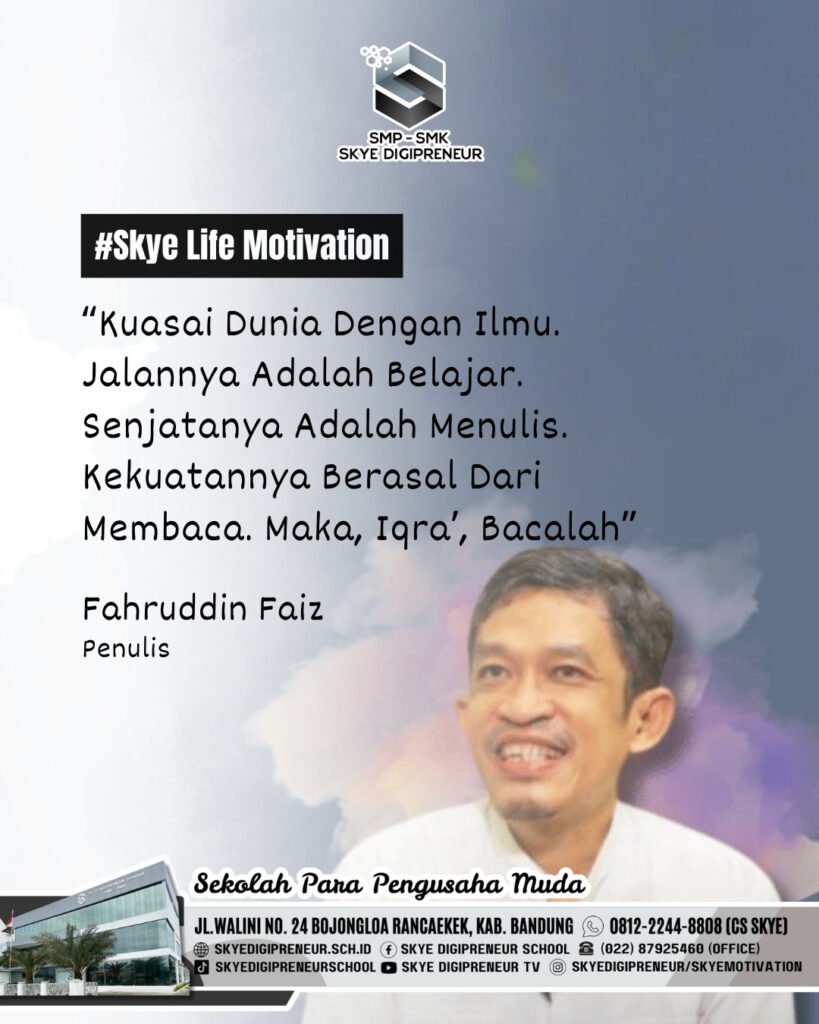 Kata Motivasi Fahruddin Faiz: Jalan Menguasai Dunia adalah Ilmu