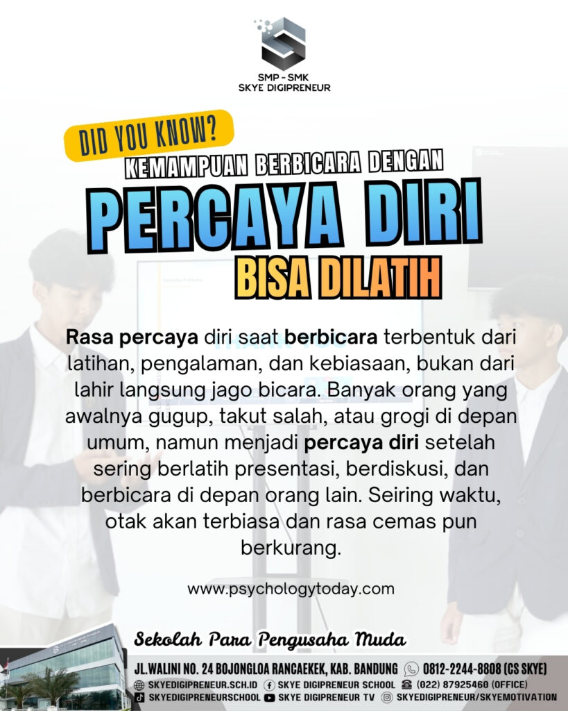 Bukan Bakat, Ini Cara Melatih Kepercayaan Diri Saat Berbicara