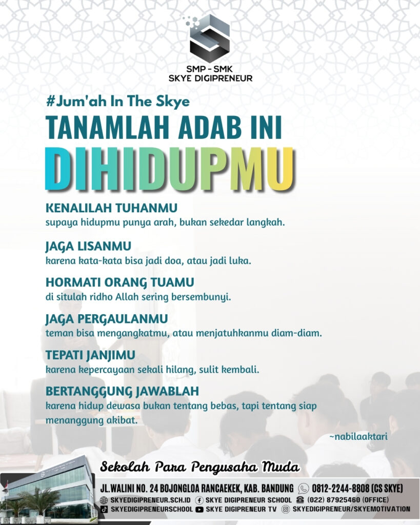 Menanamkan Adab dalam Kehidupan, Bekal Penting Generasi Muda