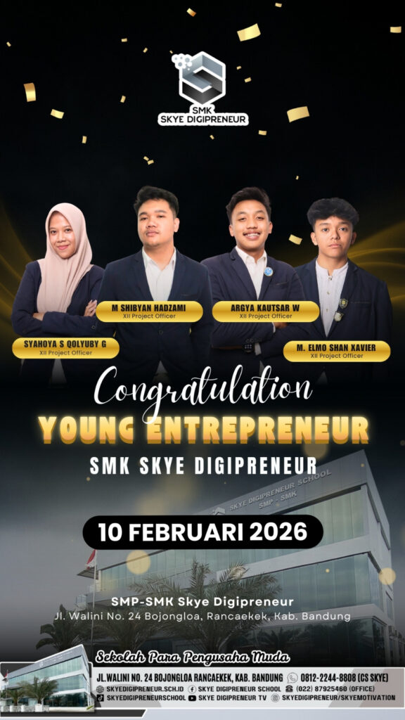 Awal Tahun 2026, SMK Skye Digipreneur Lahirkan Young Entrepreneur Baru
